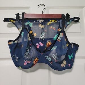 NWOT Parade Mesh Butterfly Bra And Panty Set